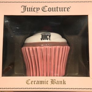 Juicy Couture Ceramic Cupcake Piggy Bank